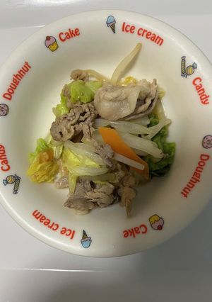 白菜と野菜のポン酢炒め-レシピのメイン写真