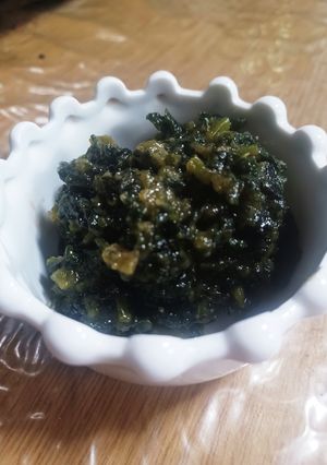 おばあちゃん家の大根の葉の甘味噌☆-レシピのメイン写真