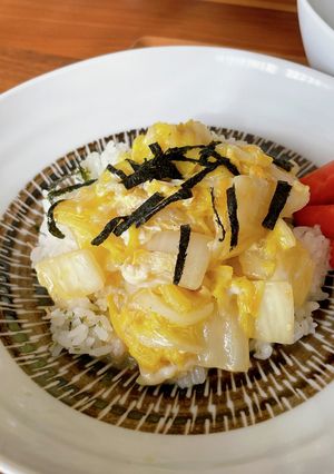 白菜だけトロたま丼-レシピのメイン写真