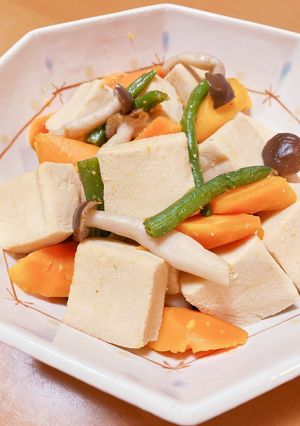 高野豆腐の煮付け-レシピのメイン写真