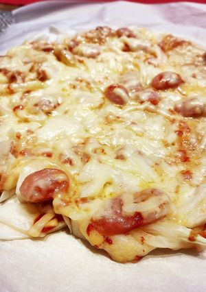 ズボラな餅ピザ-レシピのメイン写真