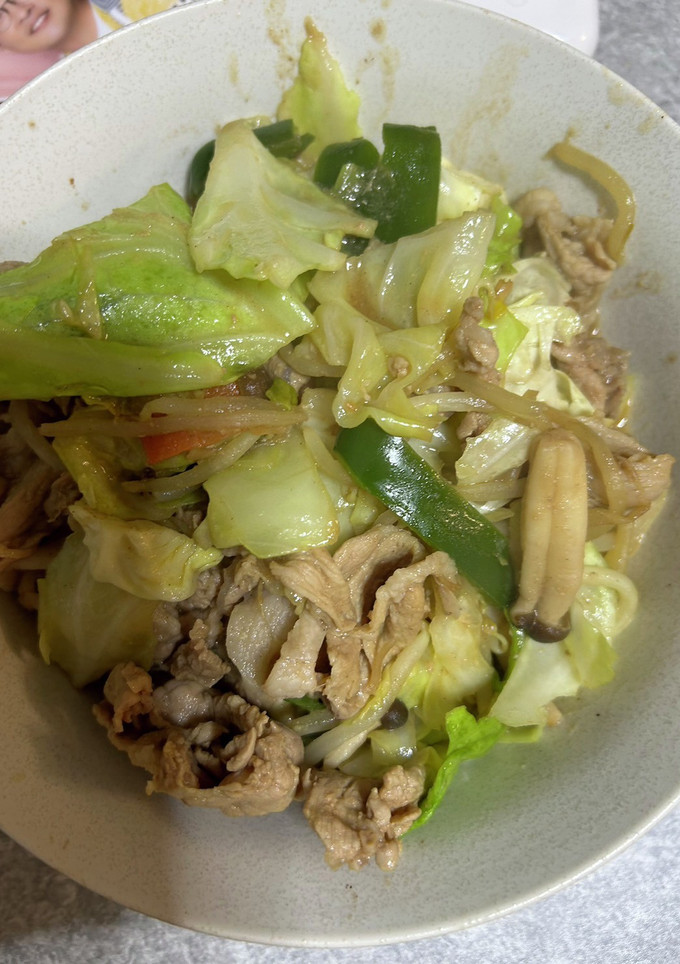 包丁使わないお好み焼き風野菜炒め-レシピのメイン写真