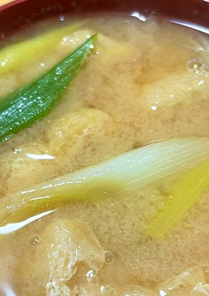 ネギと油揚げの味噌汁-レシピのメイン写真