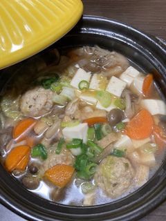秋めいて、一人鍋-レシピのメイン写真