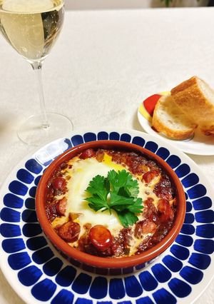 スペイン🇪🇸池森カレー使用フラメンカエッグ-レシピのメイン写真