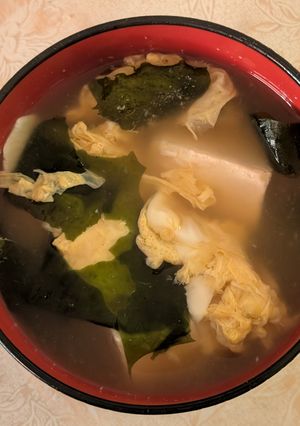 簡単★わかめと豆腐のかきたまスープ-レシピのメイン写真