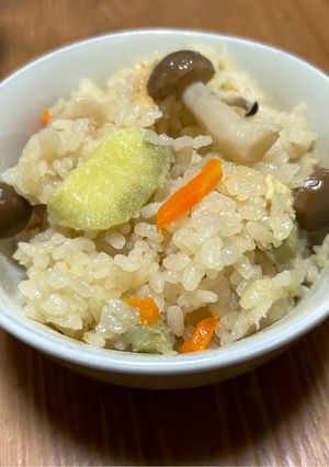 さつまいも入り炊き込みご飯-レシピのメイン写真