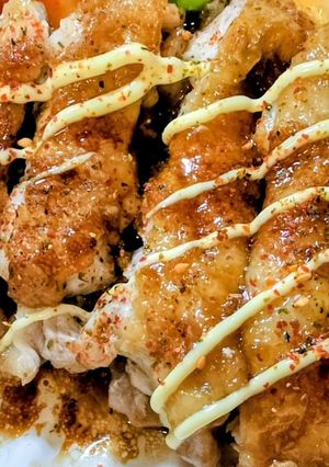 甘辛醤油チキンステーキ七味マヨ-レシピのメイン写真