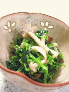 ちゃちゃ!っともう一品 ③ ◆三つ葉ときのこの美味しいおひたし◆-レシピのメイン写真