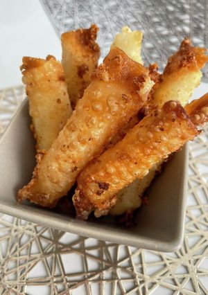 ワンタンの皮でカリカリチーズ-レシピのメイン写真