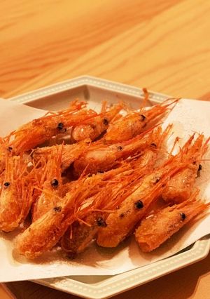 甘エビの頭の唐揚げ。-レシピのメイン写真