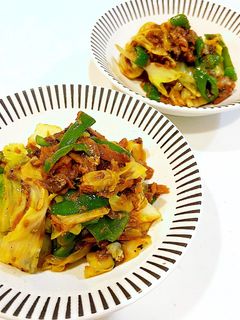 いわしの蒲焼き缶で回鍋肉風炒め-レシピのメイン写真