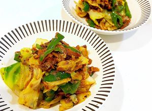 いわしの蒲焼き缶で回鍋肉風炒め-レシピのメイン写真