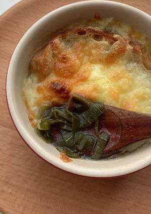 上州ねぎの和風青ネギグラタンスープ-レシピのメイン写真