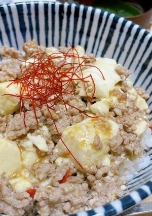 麻婆豆腐丼-レシピのメイン写真