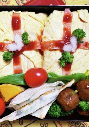 12/7ﾖｯﾁｬﾝ☆Pオムライスお弁当-レシピのメイン写真