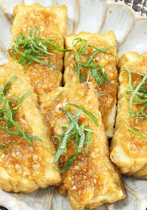 おつまみに◎厚揚げのピリ辛ねぎ味噌焼き-レシピのメイン写真