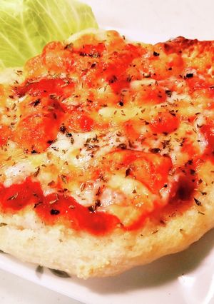 米粉でこねない簡単ピザパン-レシピのメイン写真