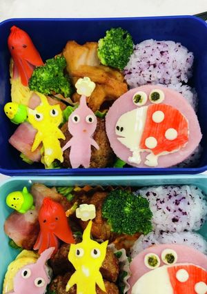 ☆キャラ弁☆ピクミン弁当-レシピのメイン写真