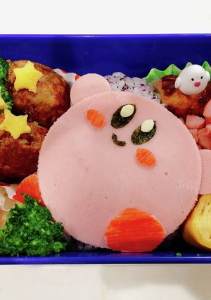 ☆キャラ弁☆カービィ弁当-レシピのメイン写真