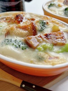 三枚肉入りホワイトグラタン-レシピのメイン写真