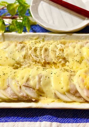 大根と豚肉の☆簡単チーズミルフィーユ蒸し-レシピのメイン写真