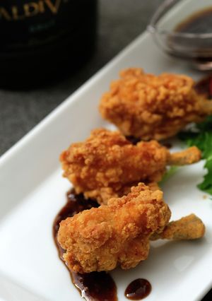 甲子園ヒーロー揚げ＆バルサミコ酢のソース-レシピのメイン写真