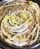 科学調味料無添加の白菜ミルフィーユ鍋