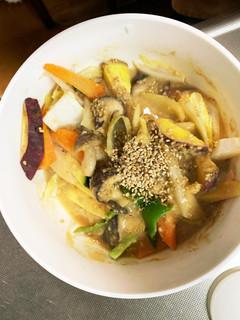 お一人様☆ごま味噌味根菜たっぷり野菜炒め-レシピのメイン写真