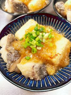 豆腐と鱈の揚げだし みぞれ餡がけ。-レシピのメイン写真