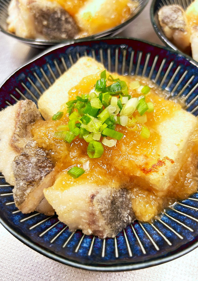 豆腐と鱈の揚げだし みぞれ餡がけ。-レシピのメイン写真