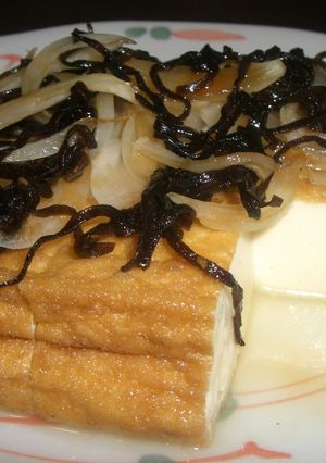 簡単・スピードおかず・厚揚げの塩昆布のせ-レシピのメイン写真