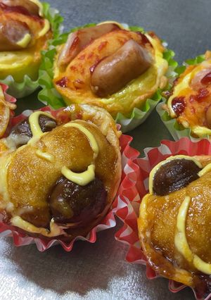 混ぜてすぐ焼く！発酵なし惣菜パン-レシピのメイン写真