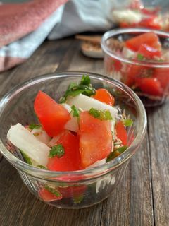 長芋とトマトの和え物-レシピのメイン写真