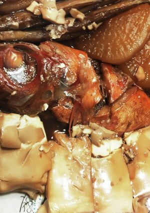 金目鯛と牛蒡と大根とお豆腐煮ました☆-レシピのメイン写真