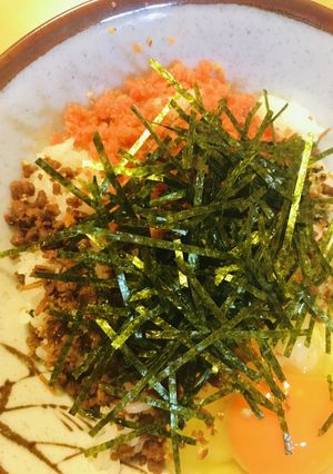 毎日のしろごはん●ふりかけ三種盛り丼-レシピのメイン写真