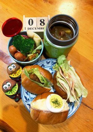 高一長女　お弁当(バターロールサンド5)-レシピのメイン写真