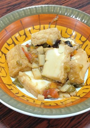 厚揚げの辛味甘酢炒め-レシピのメイン写真