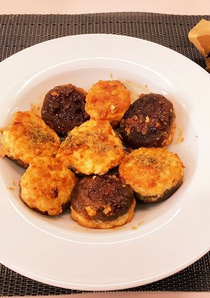 大豆入りしいたけの肉詰め【松山高校】-レシピのメイン写真