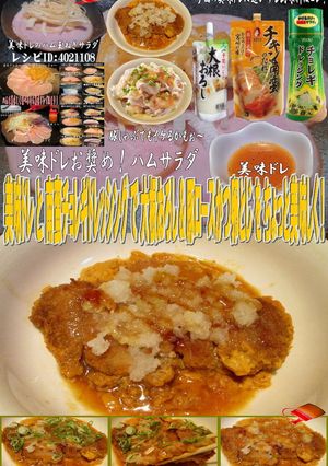 美味ドレ南蛮チョレギおろしロースカツとじ-レシピのメイン写真