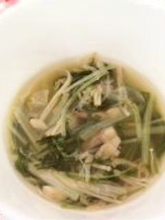 きのこと水菜のすーぷ-レシピのメイン写真