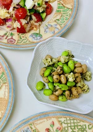 混ぜるだけ!2種類の豆サラダ-レシピのメイン写真