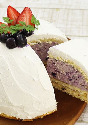 超簡単＊ブルーベリーのズコットケーキ-レシピのメイン写真