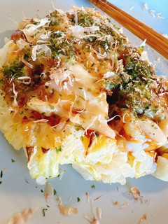 ランチにかんたん!ごはんお好み焼き-レシピのメイン写真