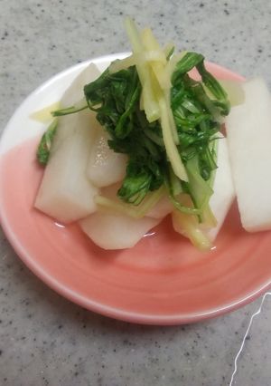 レンジで簡単！かぶと水菜の生姜風煮浸し-レシピのメイン写真