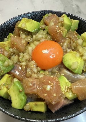 トラウトのポキ丼-レシピのメイン写真
