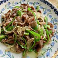 รูปของ ご飯に合う！牛肉とピーマンのあまから