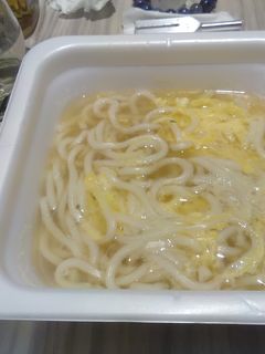 レンチンでお手軽うどんV1〜卵とじ-レシピのメイン写真