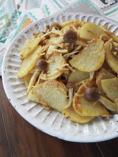 長芋ときのこのカレーソテー-レシピのメイン写真