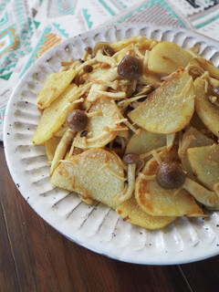 長芋ときのこのカレーソテー-レシピのメイン写真